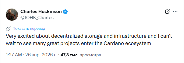 Чарльз Хоскинсон анонсировал важный этап развития экосистемы Cardano &mdash; Крипто Новости