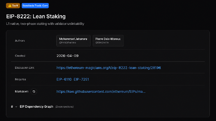 Институциональные участники стейкинга Ethereum оценивают компромисс между скоростью и конфиденциальностью в рамках EIP-8222 — Крипто Новости