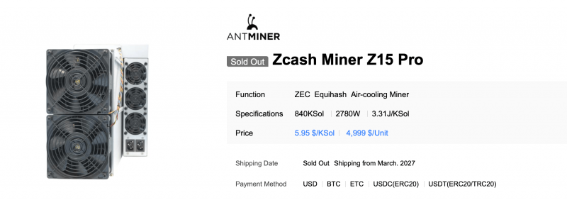 Хешрейт Zcash стремительно растёт: цена ZEC в 870 долларов пробуждает гигантов ASIC-индустрии &mdash; Крипто Новости