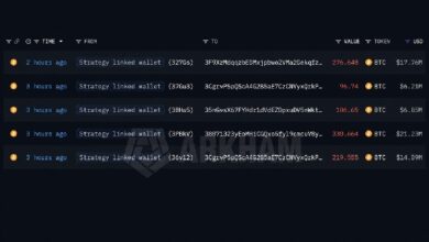 Lookonchain: Кошелек, связанный со стратегией, перевел 1 030 BTC на фоне приближающейся четвертой распродажи — Крипто Новости