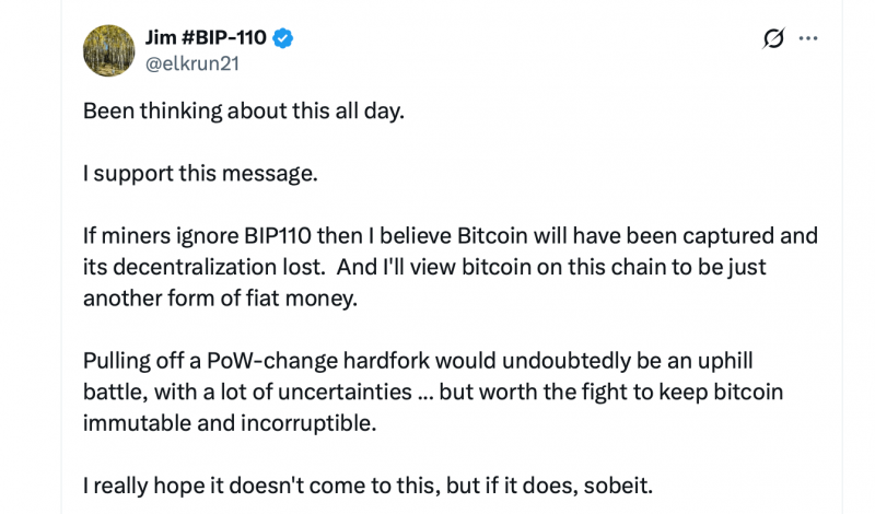 Сторонники BIP-110 готовятся к переходу на PoW в случае, если майнеры откажутся от плана «мягкого форка» — Крипто Новости